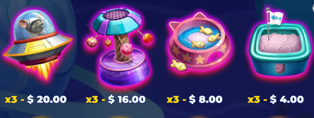 Symbols of Star Kittyzens Slot