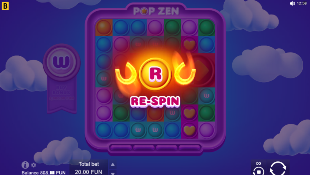 Re-Spin in Pop Zen Slot