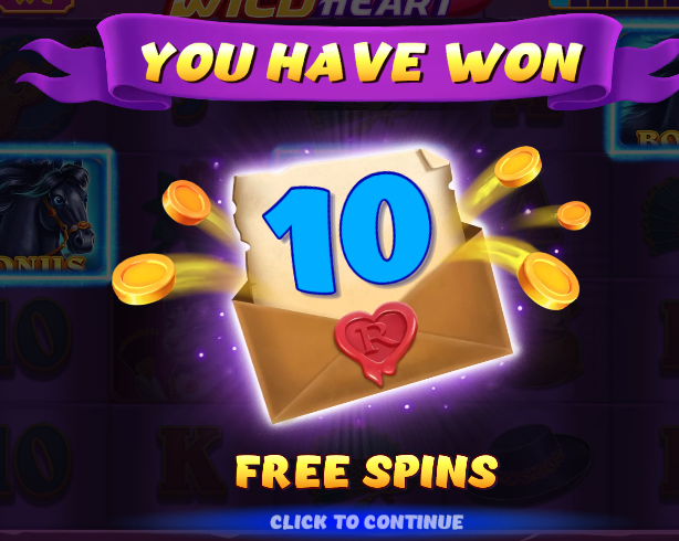 Free Spins in wild heart slot 